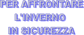 PER AFFRONTARE
L'INVERNO 
IN SICUREZZA